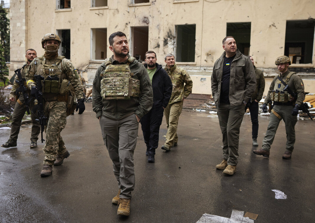 SKRYT: Ukrainas president Volodymyr Zelenskyj og landets militære ledelse får skryt av tankesmia ISW for prioriteringene på slagmarken.