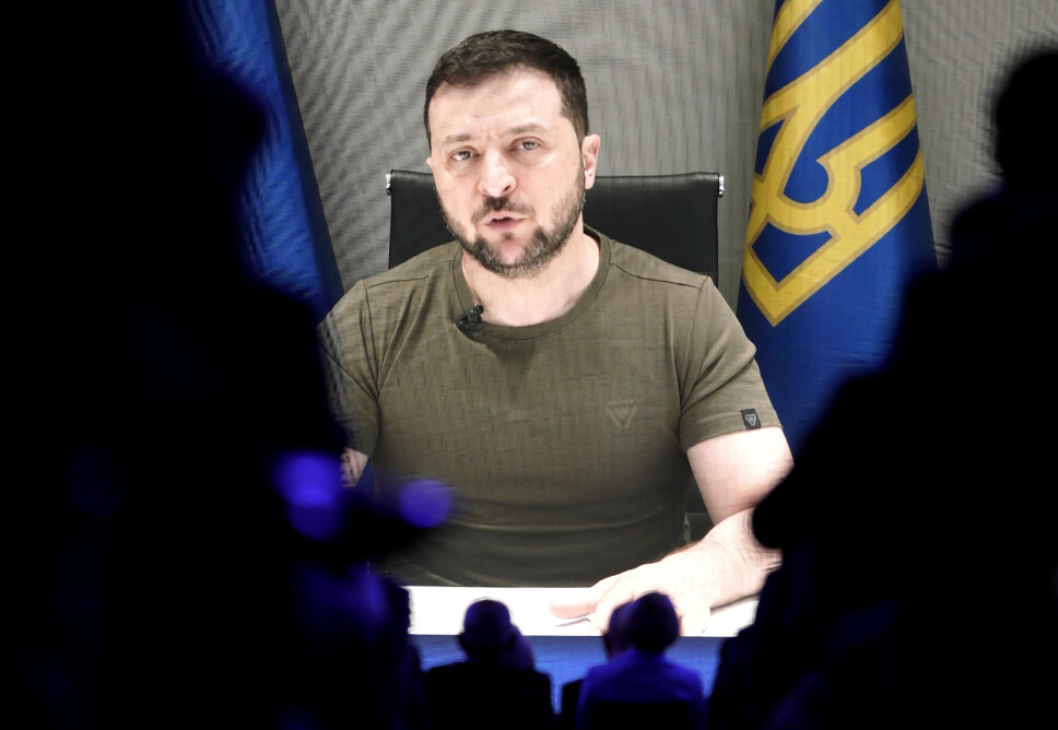 VANSKELIG: Ukrainas president Volodymyr Zelenskyj beskriver situasjonen i Sievjerodonetsk som vanskelig.