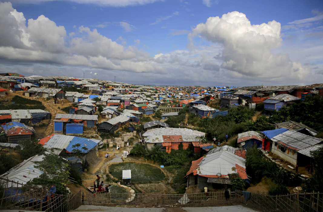 PÅ FLUKT: Myanmar-hærens overgrep mot rohingya-minoriteten i 2017 sendte over 750.000 mennesker på flukt til nabolandet. Her en av flyktningleirene i Bangladesh. PÅ FLUKT: Myanmar-hærens overgrep mot rohingya-minoriteten i 2017 sendte over 750.000 mennesker på flukt til nabolandet. Her en av flyktningleirene i Bangladesh.