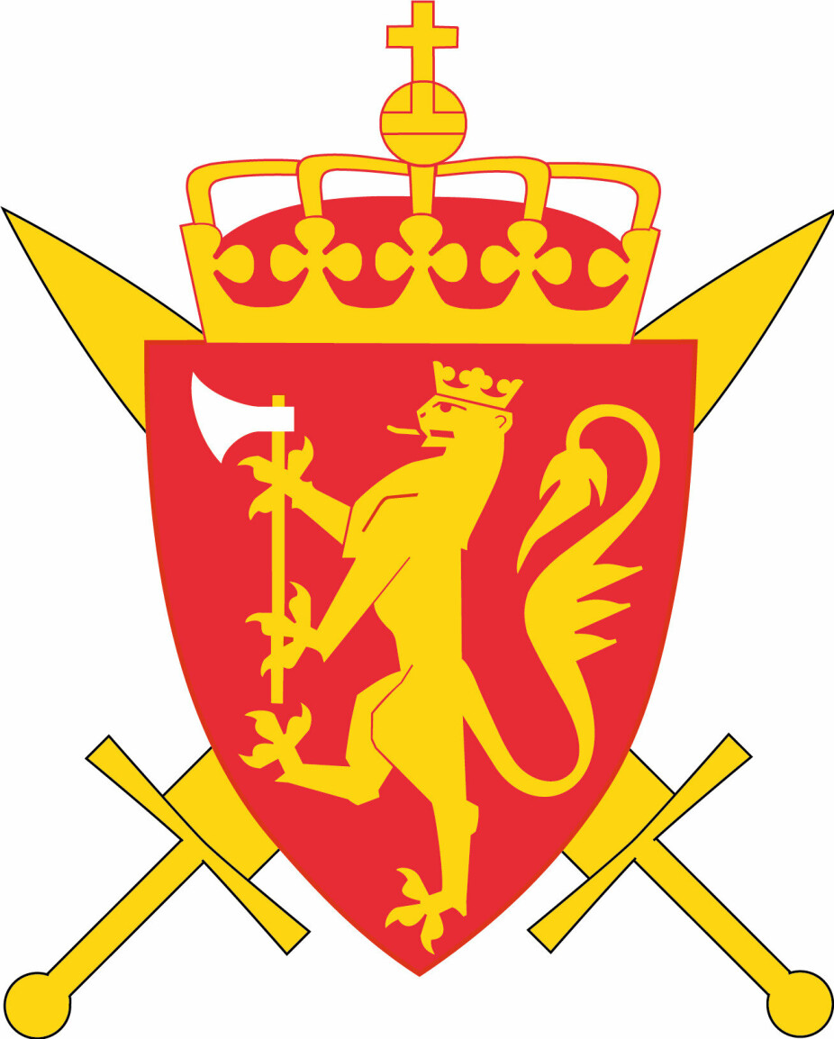 SVERD: Forsvarets heraldiske våpen.