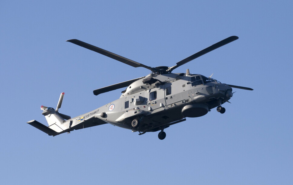 HELIKOPTER: Et NH-90-helikopter avbildet utenfor Akershus festning.