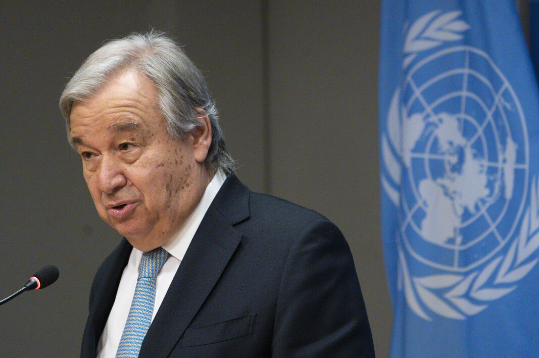MALI: FN-sjef António Guterres. Nylig ble en FN-soldat drept av en mine, nord i Mali. MALI: FN-sjef António Guterres. Nylig ble en FN-soldat drept av en mine, nord i Mali.