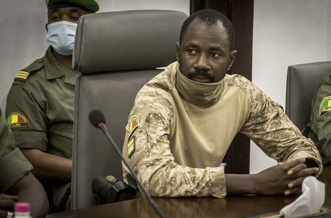 SØRGEPERIODE: Oberst Assimi Goïta har erklært tre dager lang sørgeperiode etter at over 130 sivile ble drept i et angrep i Mali.