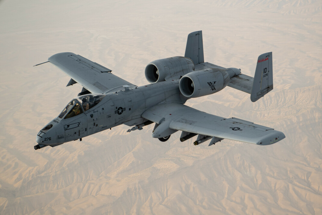 ANGREPSFLY: Et A-10 Thunderbolt II fra det amerikanske luftforsvaret. ANGREPSFLY: Et A-10 Thunderbolt II fra det amerikanske luftforsvaret.