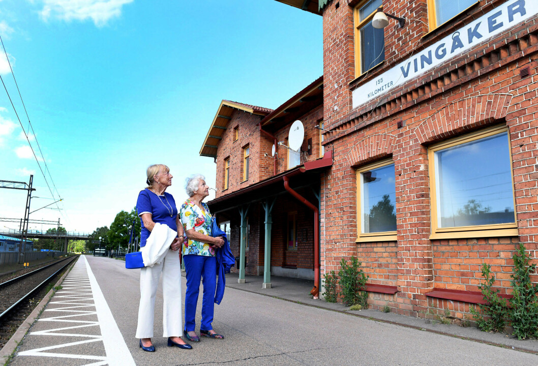 VINGÅKER: Til Vingåker stasjon kom de to søstrene Harriet Borg og Liv Bakken i 1942 etter en dramatisk flukt fra jødeforfølgelsene i Trondheim.