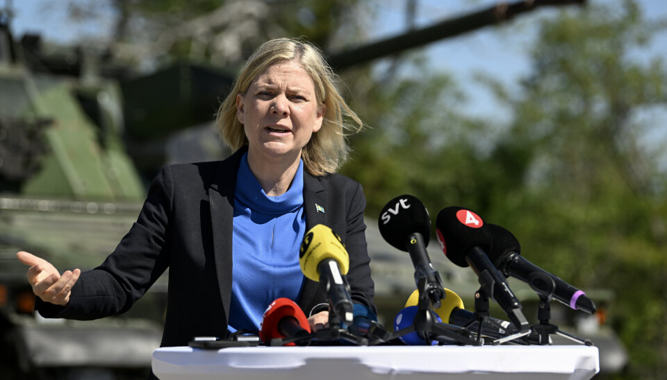 NEKTER: Sveriges statsminister Magdalena Andersson (S) nektet søndag å svare på om utlevering av 73 «terrorister» til Tyrkia er en del av Nato-avtalen med landet.