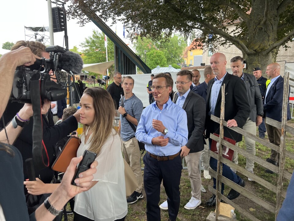 TAR TID: Hvis Moderaternas Ulf Kristerson blir statsminister etter valget i september, kan det likevel ta ett år fra nå til Sverige blir medlem av Nato.