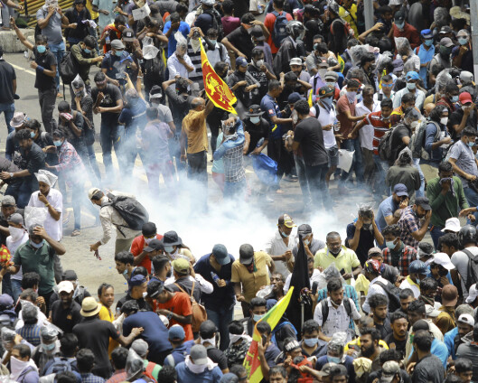 Demonstranter på Sri Lanka har stormet presidentens bolig