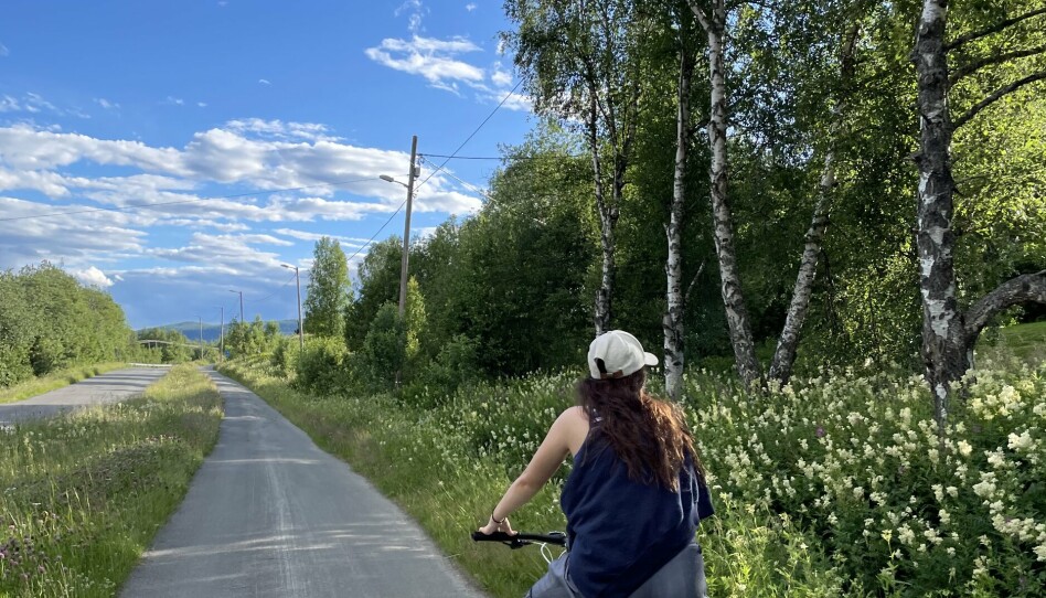 TRENING: En sykkeltur kan ta over for mangelen på fysisk fostring i sommerferien.