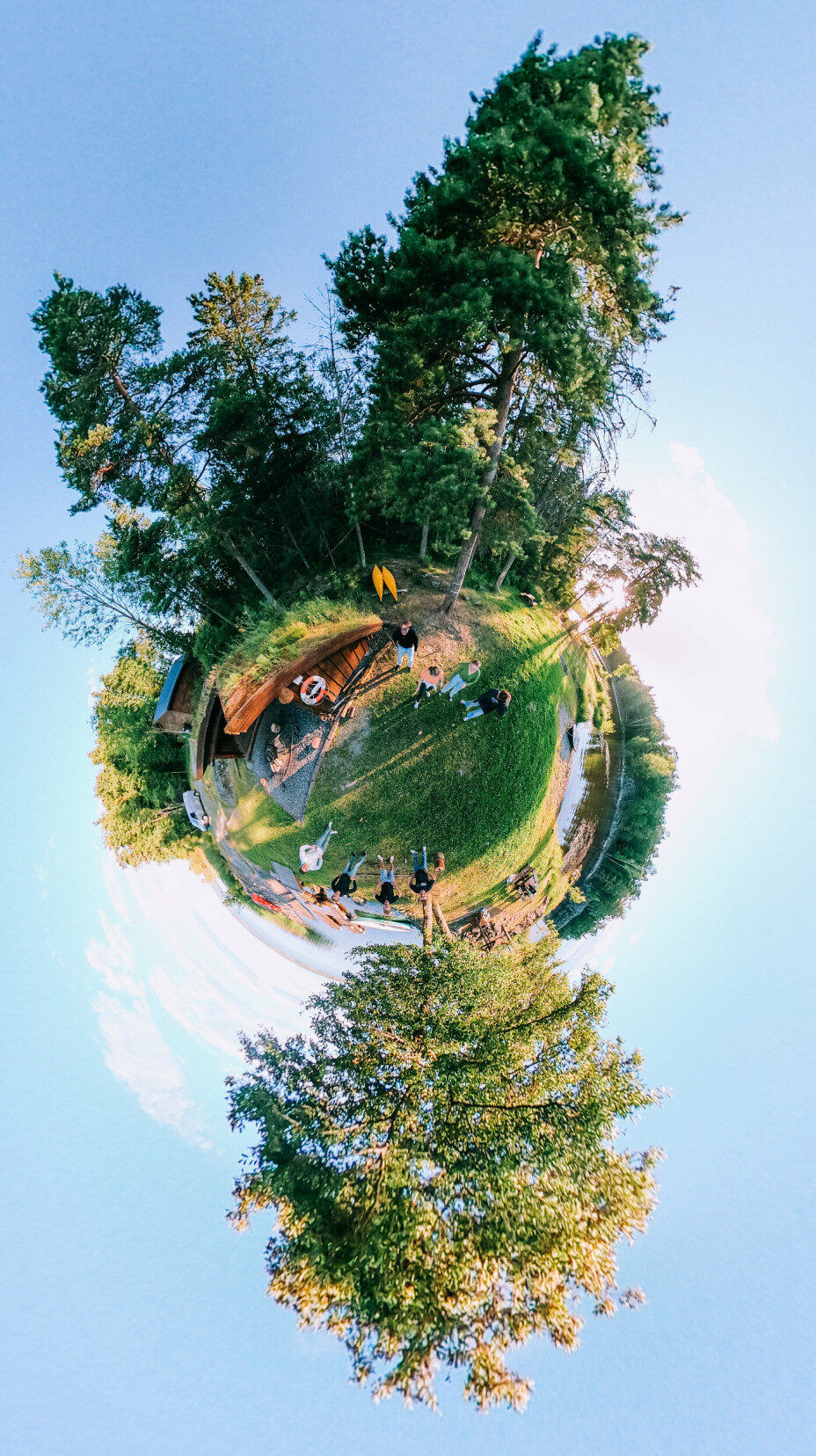 PANORAMA: Med et 360 grader kamera ser parken plutselig helt anderledes ut.