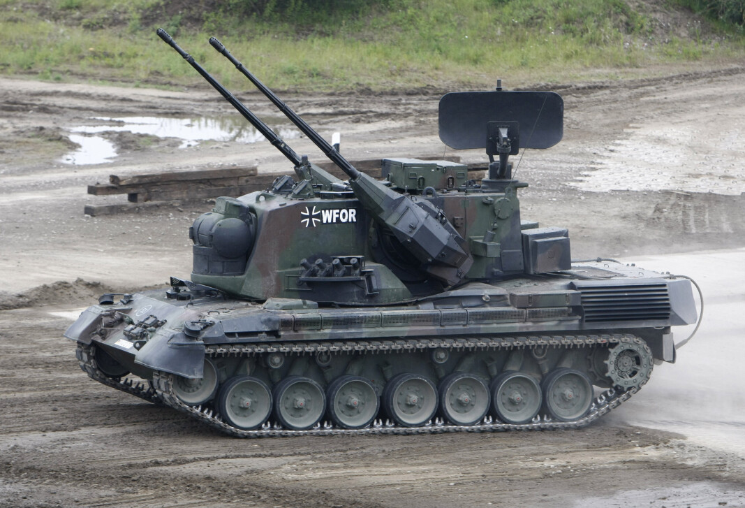 GEPARD: En stridsvogn av typen Gepard 1A2 fotografert under en militærøvelse i Tyskland i juni 2009. GEPARD: En stridsvogn av typen Gepard 1A2 fotografert under en militærøvelse i Tyskland i juni 2009.