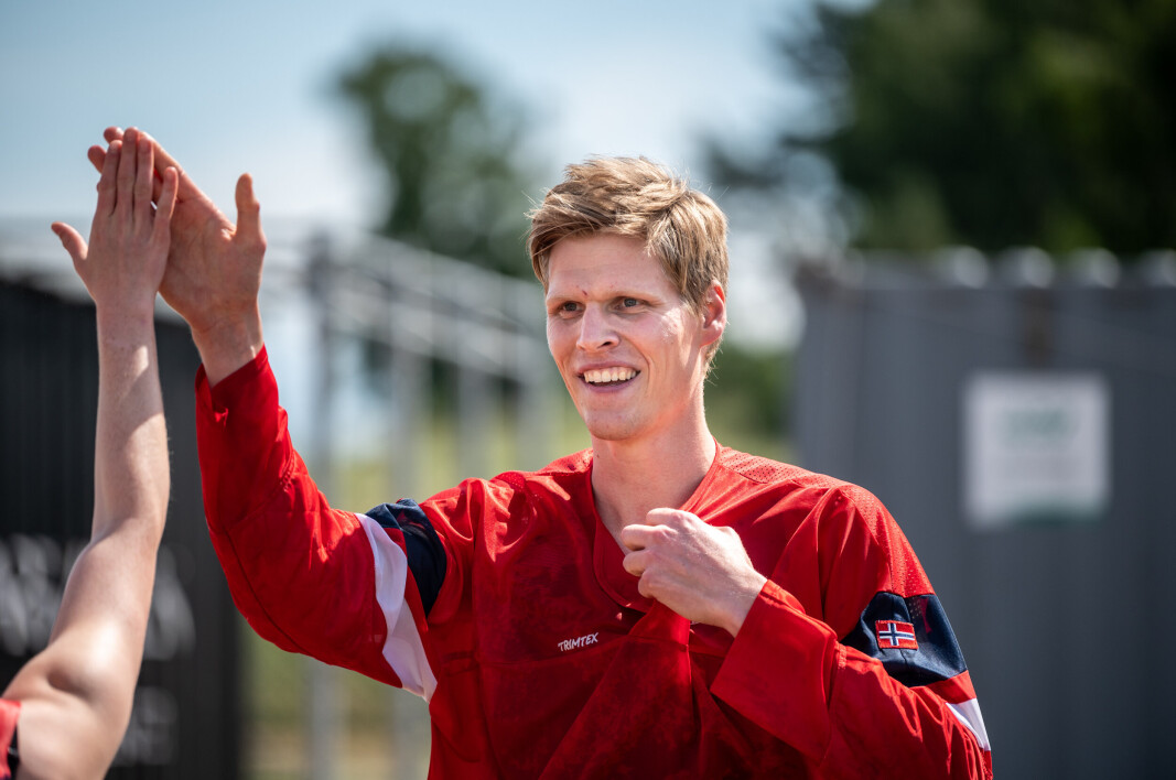 HALMSTAD: Kristoffer under nordisk åpent mesterskap i månedsskiftet juni/juli. HALMSTAD: Kristoffer under nordisk åpent mesterskap i månedsskiftet juni/juli.