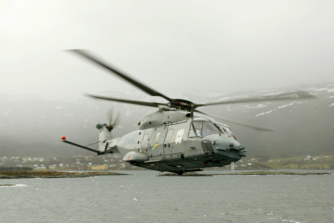 NEDLAGT: Den norske regjeringen har hevet kjøpet av NH90-helikoptrene.