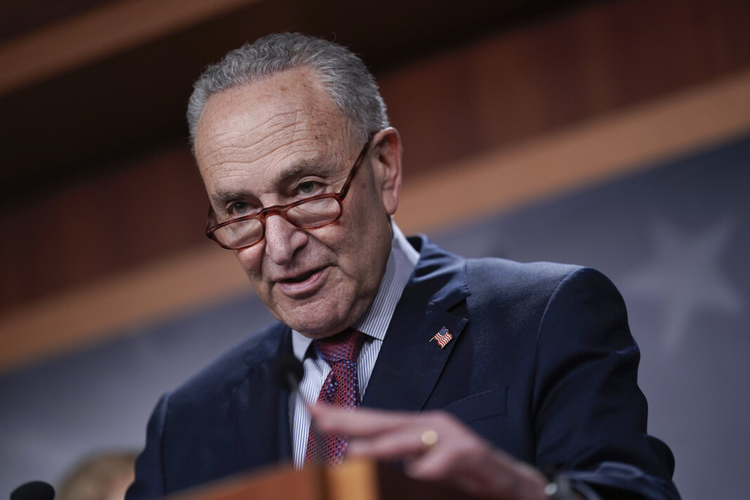 STEMME: Senatets flertallsleder, demokraten Chuck Schumer. STEMME: Senatets flertallsleder, demokraten Chuck Schumer.