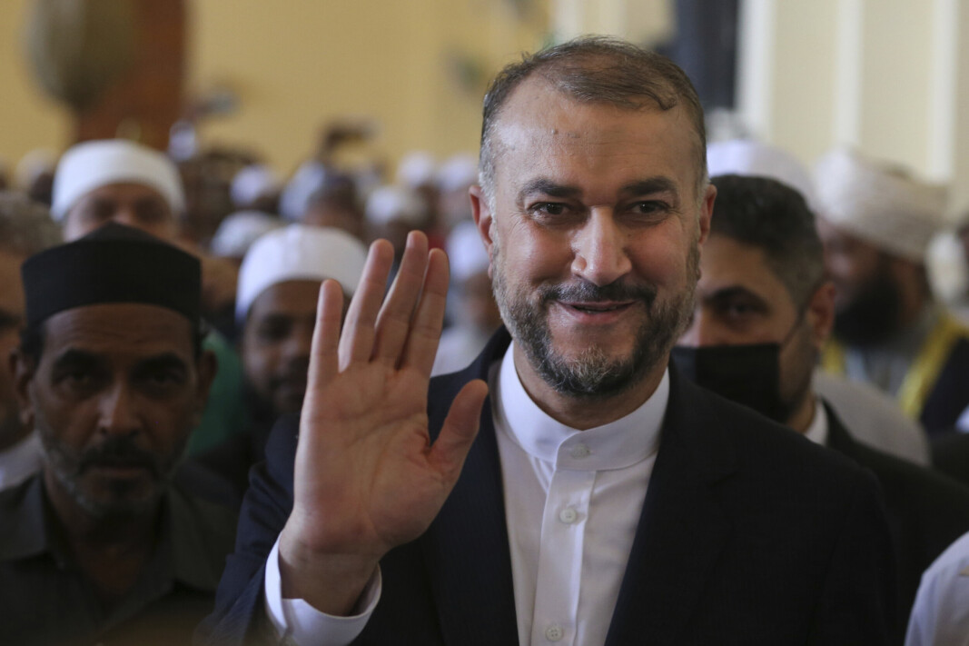 UTENRIKSMINISTER: Irans øverste diplomat Hossein Amir Abdollahian under et besøk i India 10. juni 2022. UTENRIKSMINISTER: Irans øverste diplomat Hossein Amir Abdollahian under et besøk i India 10. juni 2022.