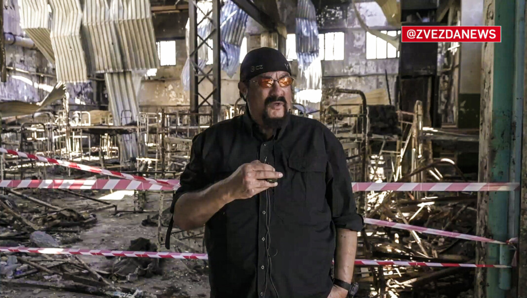 FENGSEL: Steven Seagal i fengselet i Olenivka i Ukraina. FENGSEL: Steven Seagal i fengselet i Olenivka i Ukraina.