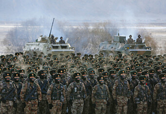 Kinesiske soldater deltar i russisk militærøvelse