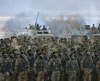 Kinesiske soldater deltar i russisk militærøvelse