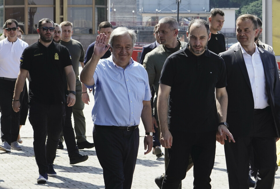 HÅP: FNs generalsekretær António Guterres sier fredagens besøk i Odesa ble følelsesladd og ga ham både håp og glede i tillegg til at det gjorde ham trist.