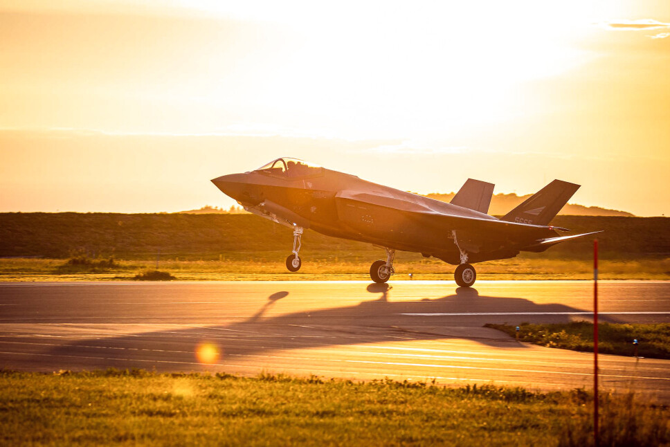 F-35: Forsvaret mottok onsdag kveld tre nye F-35 kampfly.