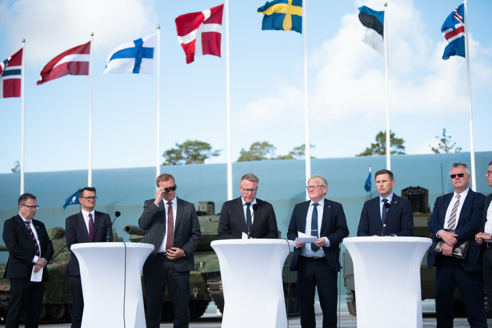 STERKE SAMMEN: Alle gledet seg over de nye forsvarsmulighetene et svensk og finsk Nato-medlemskap vil bringe.