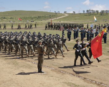 Putin besøkte felles militærøvelse med Kina