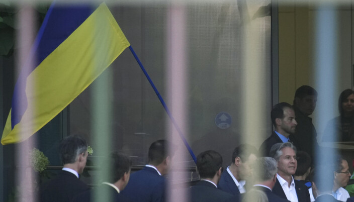 VÅPENSTØTTE: USAs utenriksminister besøkte denne uken Ukraina, der lovet han mer våpenstøtte til Ukraina. VÅPENSTØTTE: USAs utenriksminister besøkte denne uken Ukraina, der lovet han mer våpenstøtte til Ukraina.