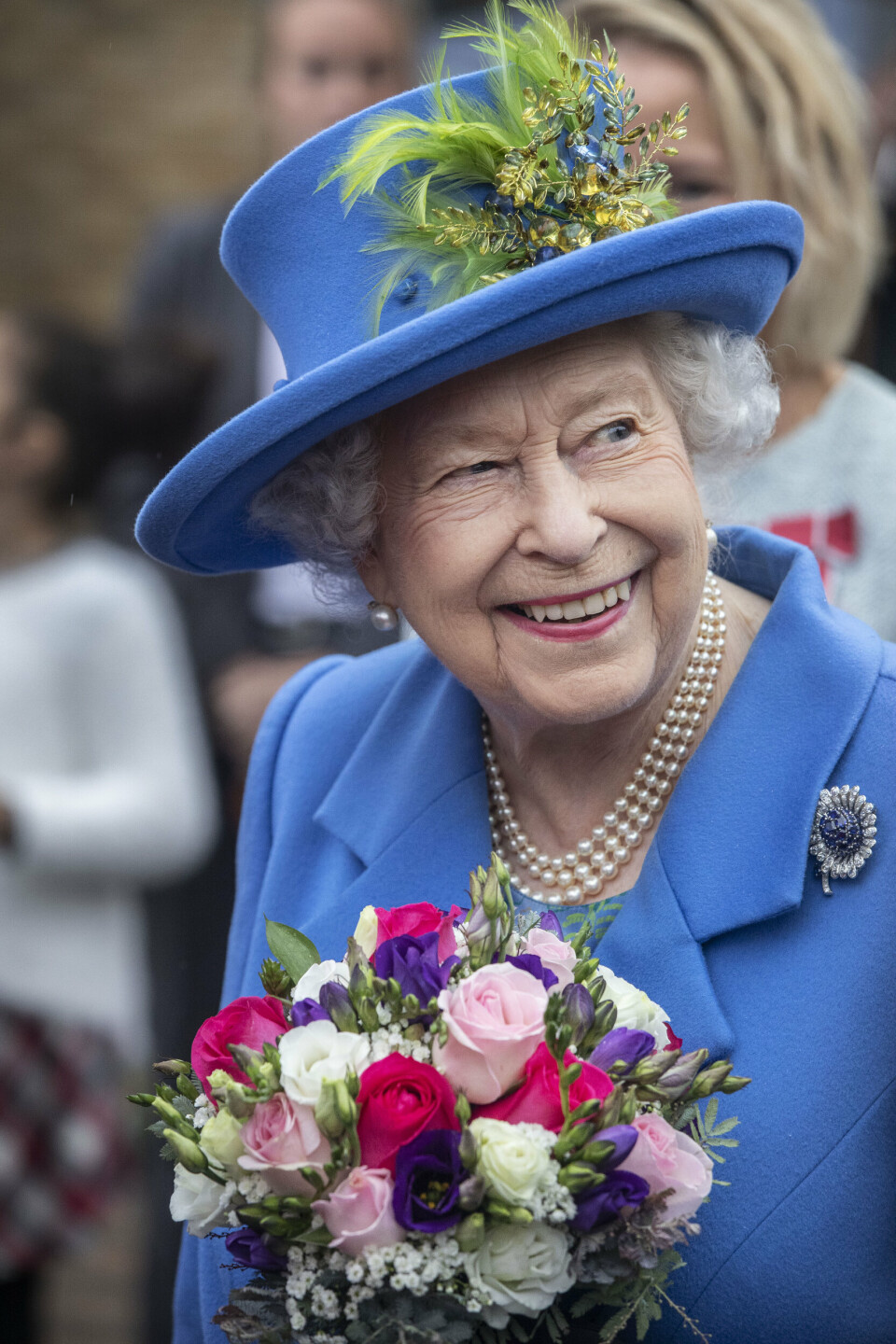 VETERAN-BOLIGER: Dronning Elizabeth deltok på åpningen av et boligprosjekt tiltenkt veteraner i 2019.
