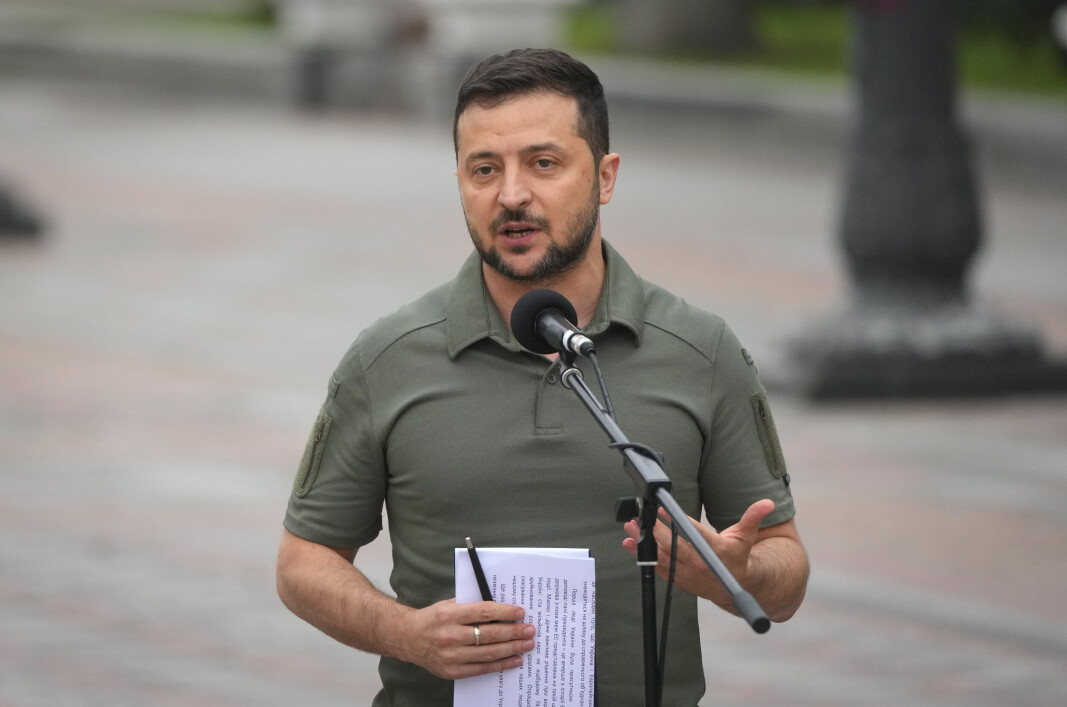 VIL TA TILBAKE: Alt russisk-okkupert territorium i Ukraina skal gjenerobres, også Donbas og Krim-halvøya, sier landets president Volodymyr Zelenskyj. VIL TA TILBAKE: Alt russisk-okkupert territorium i Ukraina skal gjenerobres, også Donbas og Krim-halvøya, sier landets president Volodymyr Zelenskyj.