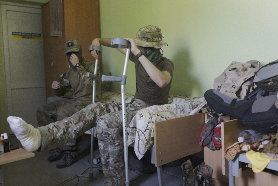 SKUTT: En belaruser med kallenavnet «R» ble skutt i Luhansk for to måneder siden. Han var egentlig offiser i det belarusiske forsvaret, før han flyktet til Polen og meldte seg til tjeneste for Ukraina.