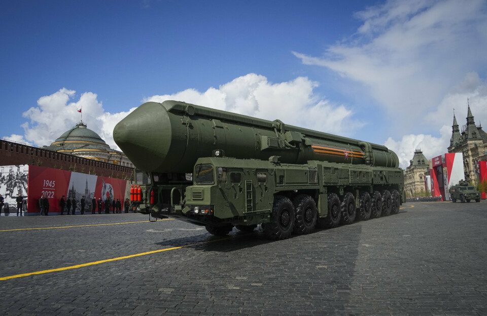 MISSIL: Russisk RS-24 interkontinental ballistisk missil.