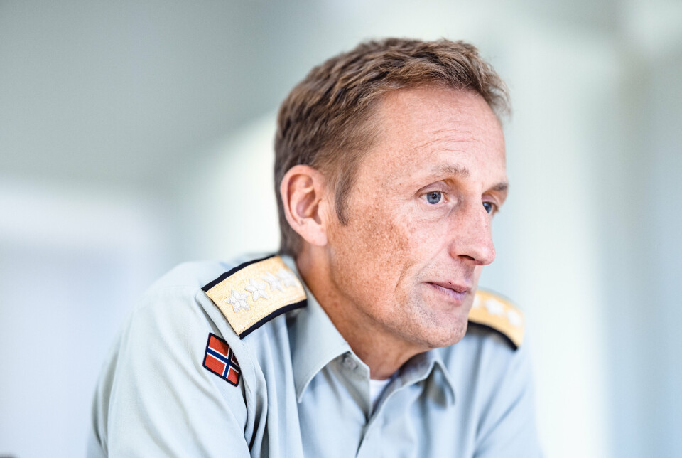 FORNØYD: Forsvarssjef Eirik Kristoffersen.