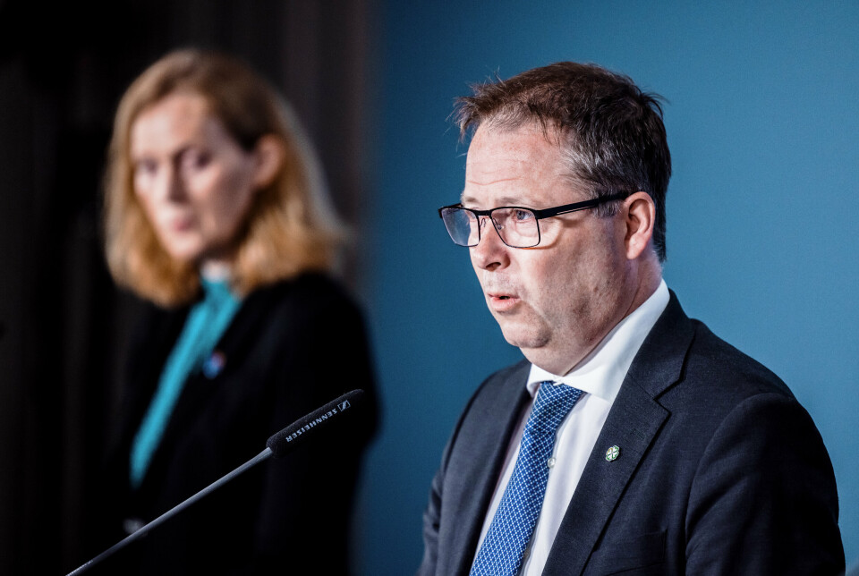 STØTTER: Norge støtter det tyske initiativet, bekrefter forsvarsminister Bjørn Arild Gram (Sp). Bildet er tatt under en pressekonferanse den 10. juni 2022.