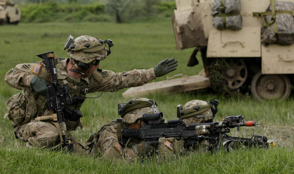 NATO: Amerikanske soldater under en Nato-øvelse i Georgia i 2015.