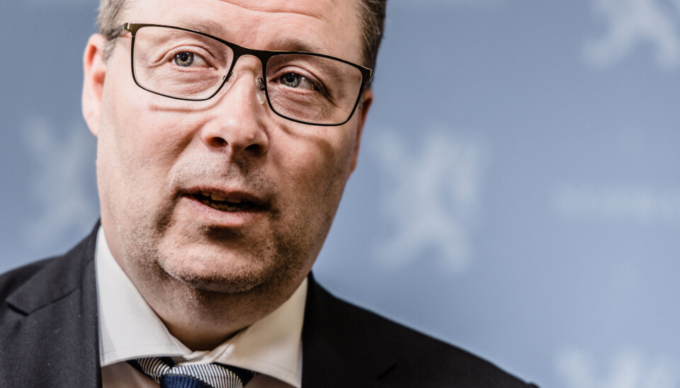 Forsvarsminister Bjørn Arild Gram (Sp)