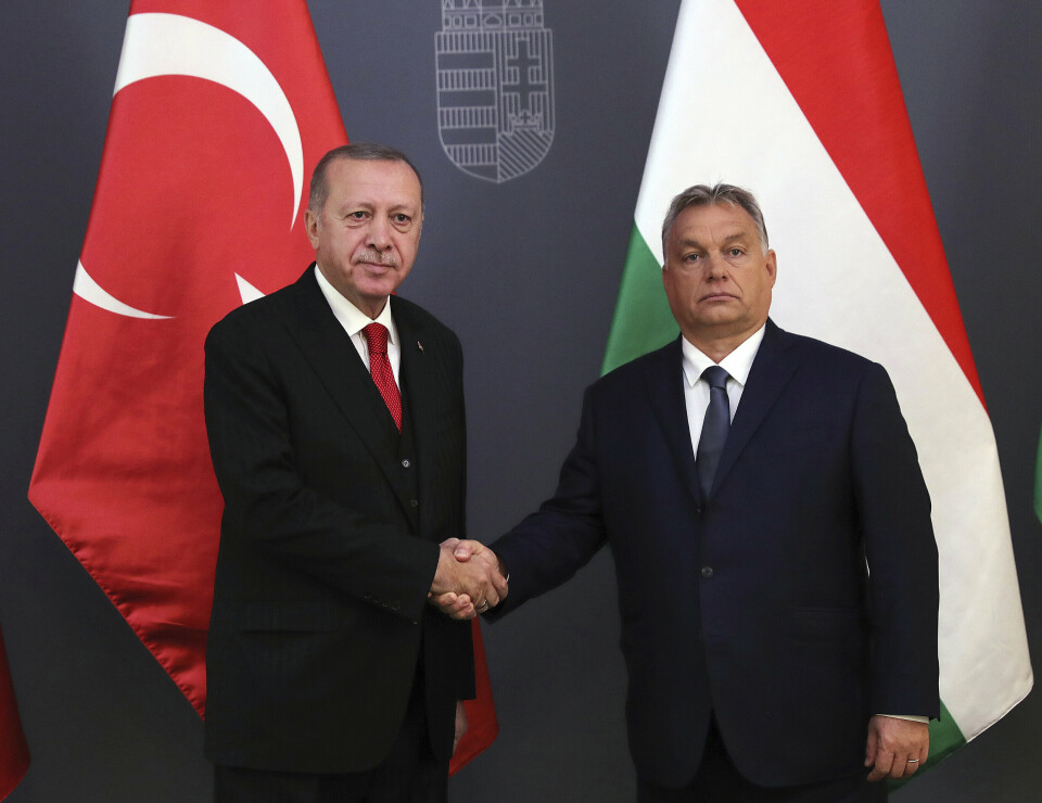 NØLERNE: Tyrkias president Recep Tayyip Erdogan
og Ungarns statsminister Viktor Orban.