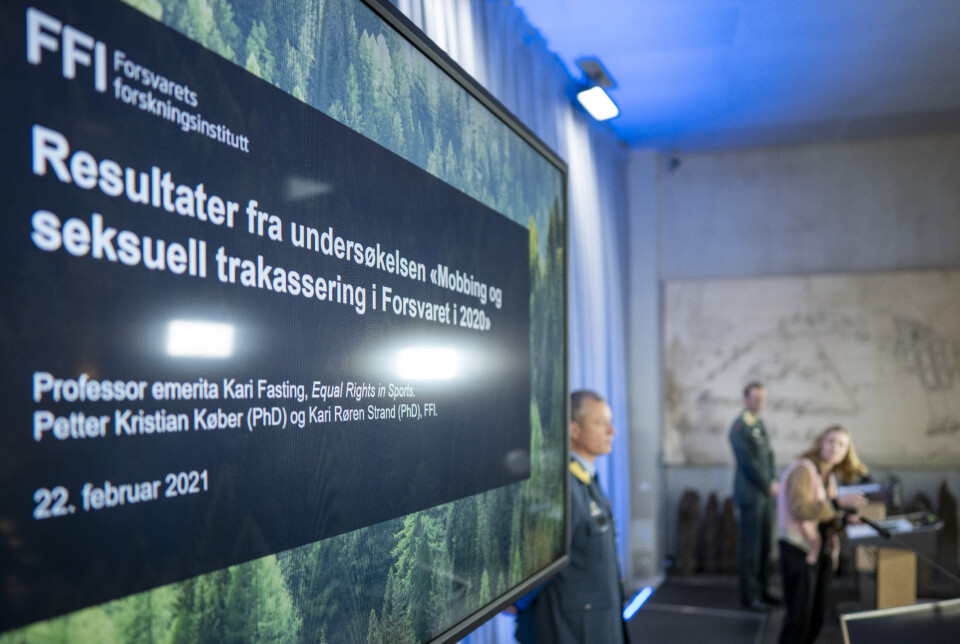 FREMLEGGELSE: Forrige såkalte MOST-undersøkelse, som er kort for mobbing og seksuell trakassering, ble lagt frem i 2021.
