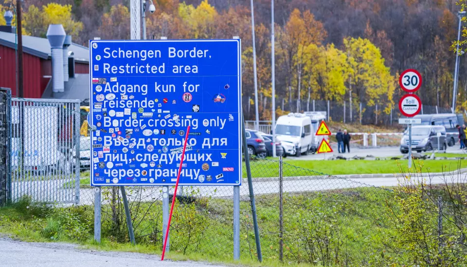 KIRKENES: Den russiske grenseovergangen mellom Russland og Norge ved Storskog i Finnmark oktober 2022.
