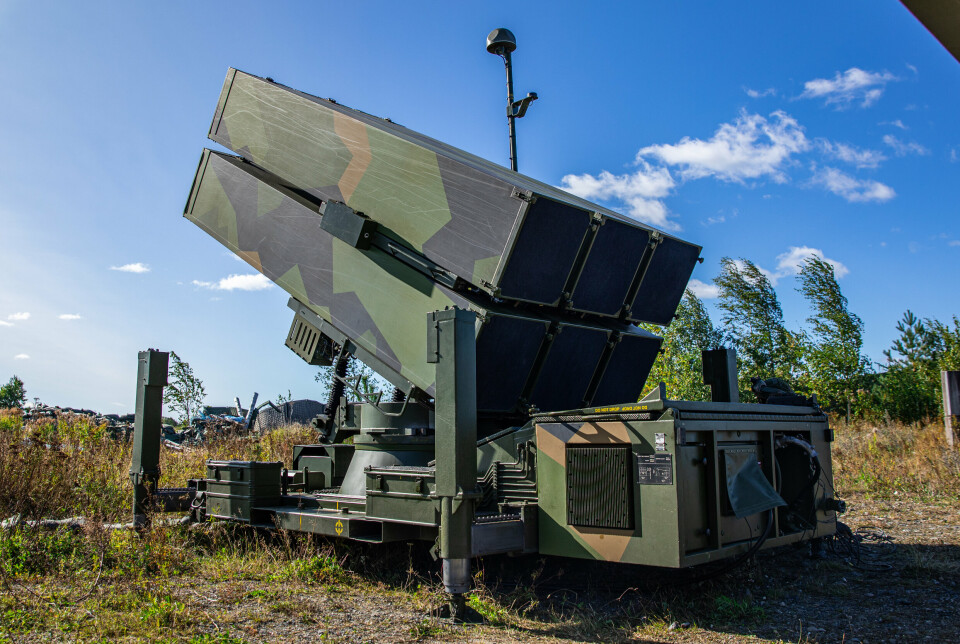 LUFTVERN: Det bakkebaserte luftvernsystemet NASAMS III på øvelse på Luftforsvarets base Rygge.