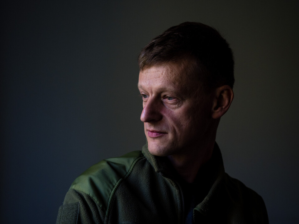 PTSD: Dmitry (42) pådro seg PTSD etter et rakettnedslag i starten av invasjonen. Nå sliter han med søvnvansker, og angstreaksjoner ved høye lyder.