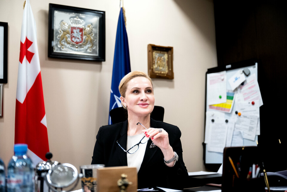VISEFORSVARSMINISTER: Lela Chikovani sitter i den georgiske regjeringen for partiet Georgias drøm.