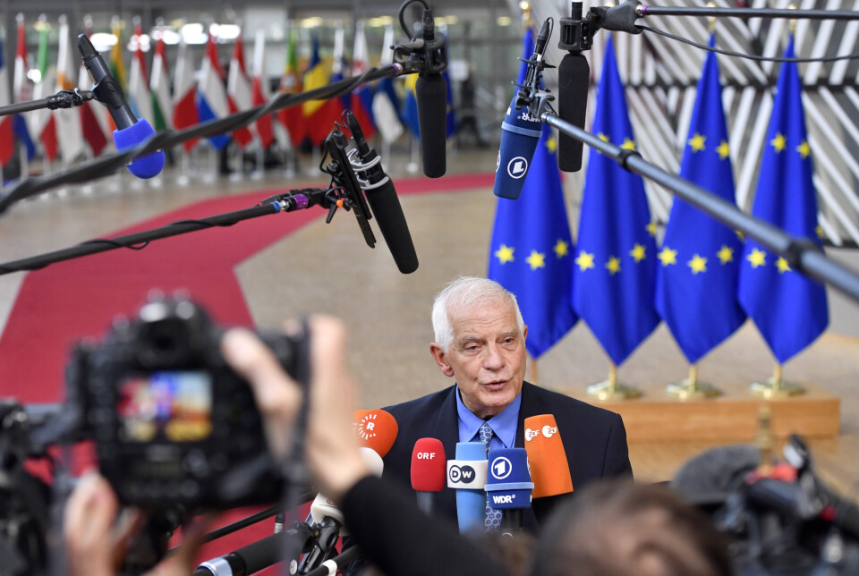 VÅPENKJØP: EU har behov for å fylle opp våpenlagrene, sier EUs utenrikssjef, Josep Borrell.