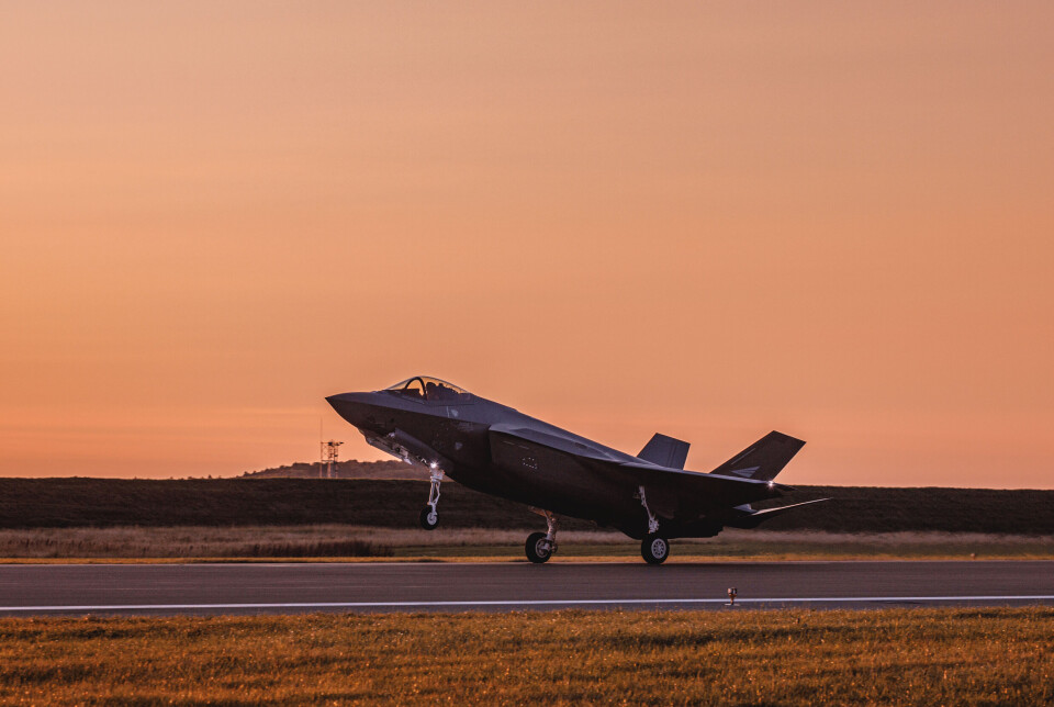 F-35: Avtalen har en verdi på fem milliarder kroner som går til å skaffe AMRAAM-D-missiler for bruk på F-35-flyene.