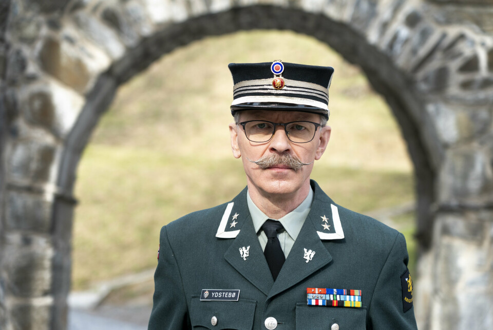 EKSPERT: Oberstløytnant Palle Ydstebø fotografert på Akershus festning.