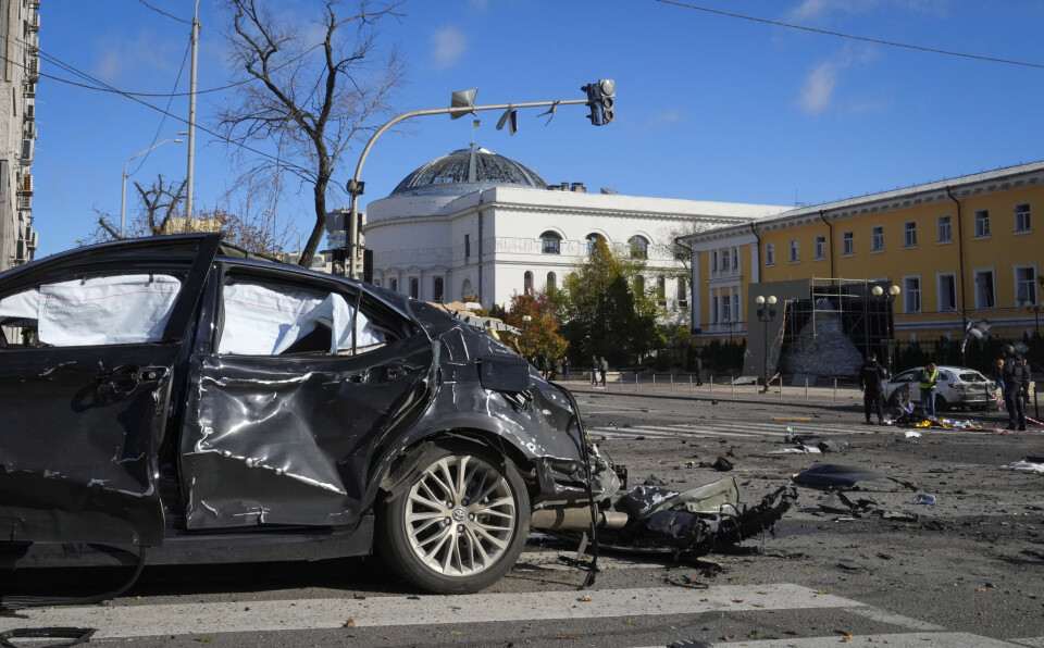 BOMBING: Russland bombet Sjevtshenko- distriktet, et området der det finnes mange regjeringskontorer, 10. november.