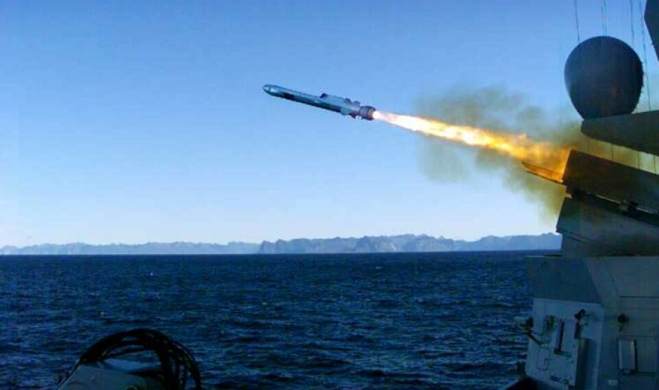PRESISJON: Naval Strike Missile produsert av Kongsberg Defence and Aerospace brukes av flere nasjoner, blant annet USA.