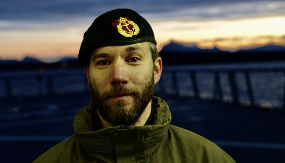 KYSTJEGER: Erik er troppssjef i Kystjegerkommandoen (KJK). Han ville ikke stå frem under fullt navn, men sa ja til å bli avbildet. Erik er troppsjef i Kystjegerkommandoen (KJK). Han ville ikke stå frem under fullt navn.