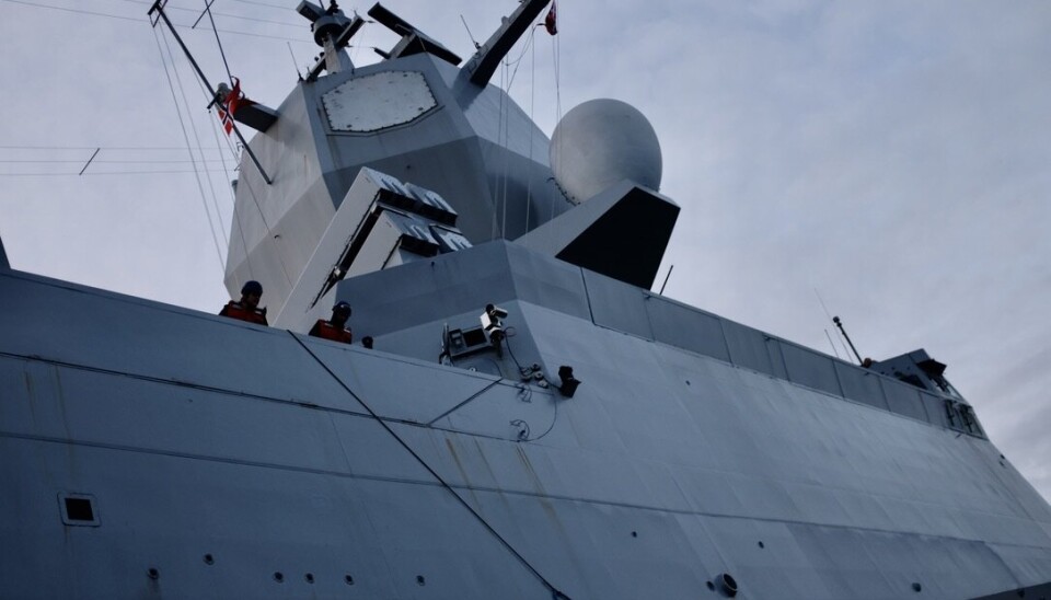 FREGATT: KNM Fridtjof Nansen ved Harstad 30. november 2022. FREGATT: KNM Fridtjof Nansen ved Harstad.