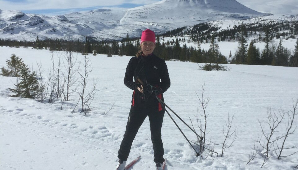 FJELLET: Louise Dedichen liker best jul på fjellet. Her fotografert på skitur på Gaustablikk.