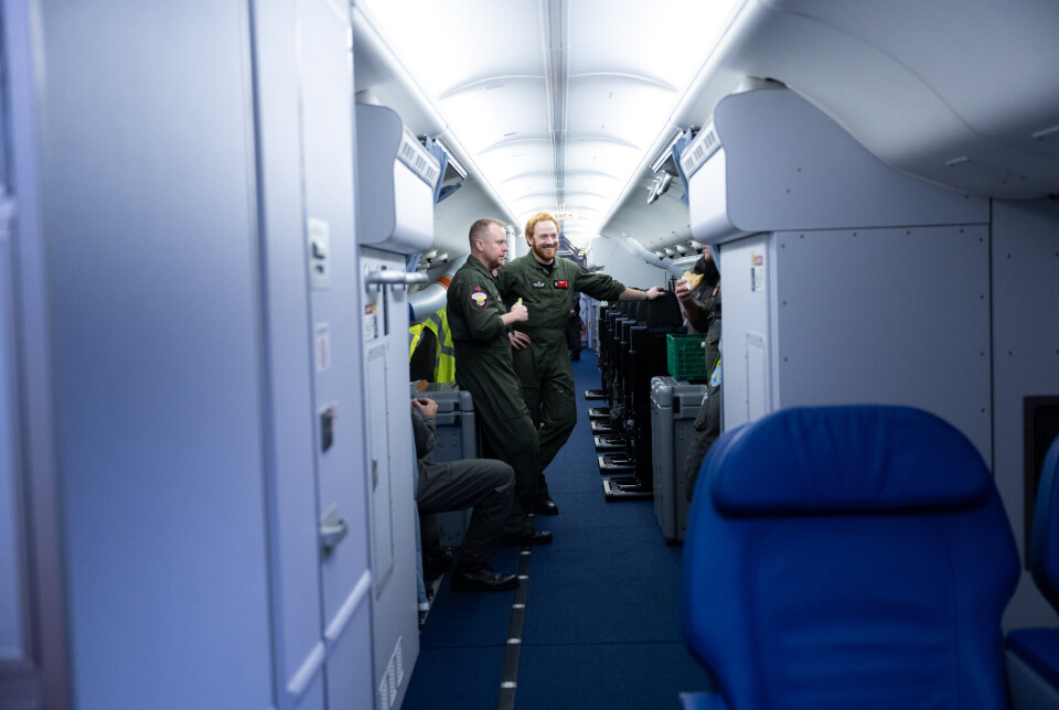 AVANSERTE FLY: Dei nye P-8A kan overvake store havområder, finne ubåtar og drive avansert elektronisk etterretning. Tre fly er levert, to kjem neste år. Arbeidet med testing og vedlikehald er i gang på Evenes.